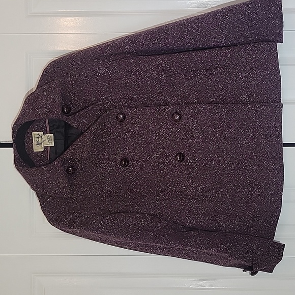 L.L. Bean Jackets & Blazers - L.L. Bean Double Breast Wool Blend Pea Coat Size Small S Twill